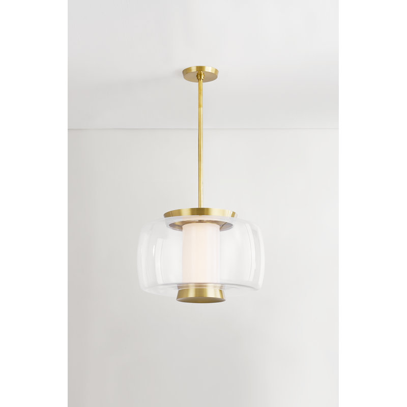 Beau 1 Light Pendant, 13.75" H x 20" W x 20" D