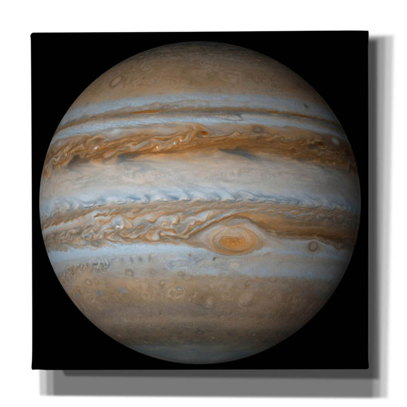 Planète Jupiter sur toile, H 37 po x l 37 po x P 1,5 po