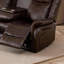 Canapé inclinable triple 78,35 po - Table rabattable centrale avec porte-gobelets, similicuir-116503393