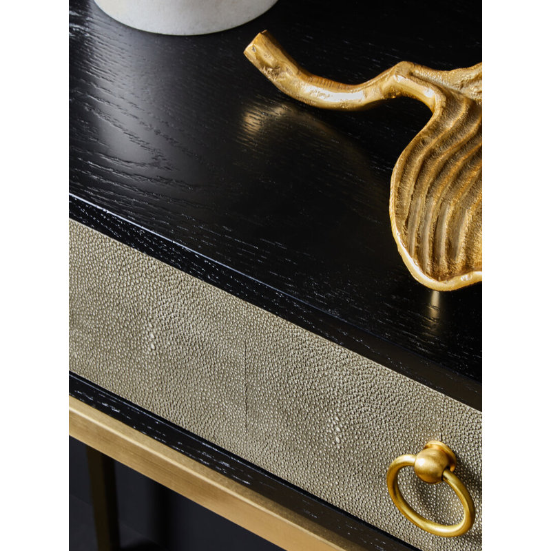 110cm Solid Wood Top Console Table