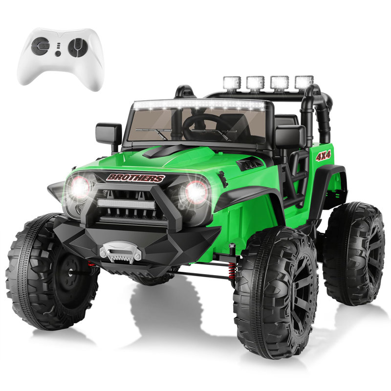 Chariot tout-terrain à piles 2 volts 24 volts avec télécommande Homdox, Vert