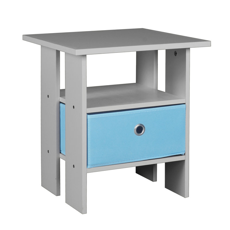 Allaura End Table, Light Blue , Grey