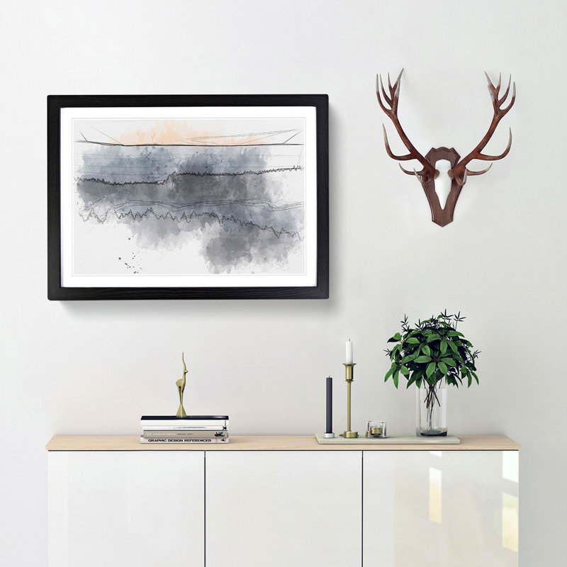 Forest in Bandon Oregon - Picture Frame Graphic Art Print, Black Framed, 40cm H x 60cm W x 2cm D