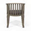 Chaises de salle à manger d'extérieur en bois avec coussins