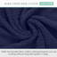 Ensemble de serviettes 18 pièces Willow - 100% coton peigné, qualité supérieure 630 g / m², bleu marine, ultra doux et très absorbant (ensemble de 6 serviettes de bain, 12 serviettes de toilette)-402318349-402318462