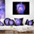 Supernova Explosion Blue - Abstract Printed Pillow