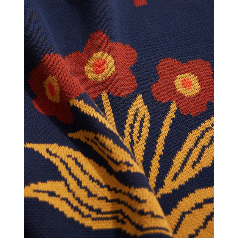 Petals Throw Blanket, Evening Shade, Organic Cotton