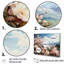 Fleurs de pommier japonais par la montagne II - fleurs, ensemble d'art mural-107736521