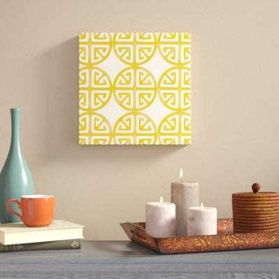 «Retro Blockprint I», impression sur toile