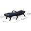 Chaise longue avec coussin - 13 po Hauteur du colis, polypropylène brun foncé doux et confortable 51,66 lb