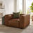 Auren Upholstered Vegan Leather Modular Armchair-107144047