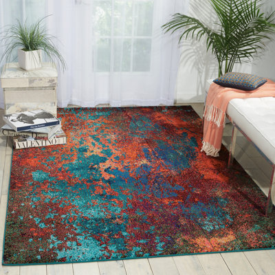 Celestial Abstract 66cm X 114cm Area Rug