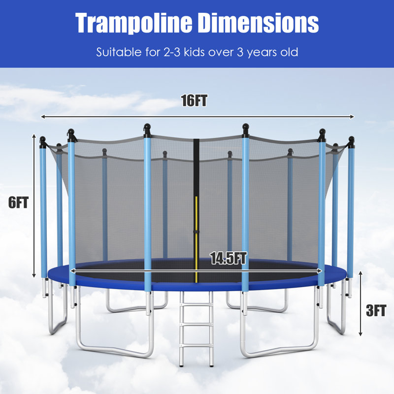 Topbuy Round Backyard: Above Ground
