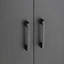 Armoire 4 portes en placage de bois naturel, coins arrondis lisses, poignées en métal, fonctionnalité à fermeture en douceur-17145602