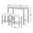 Doherty 2 - Person Solid Wood Top Four Leg Dining Set-712876161