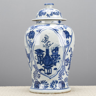 Handmade Porcelain China Ginger Jar