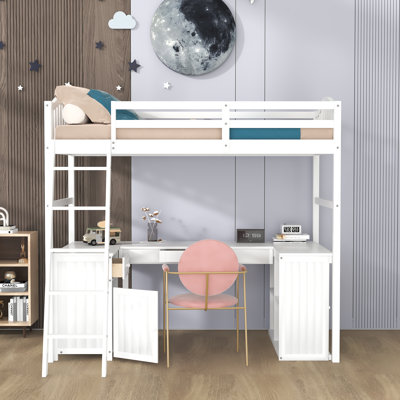 Lit mezzanine simple pour enfants Heinman