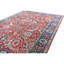 Tapis rouge et bleu marine noué à la main de haute qualité