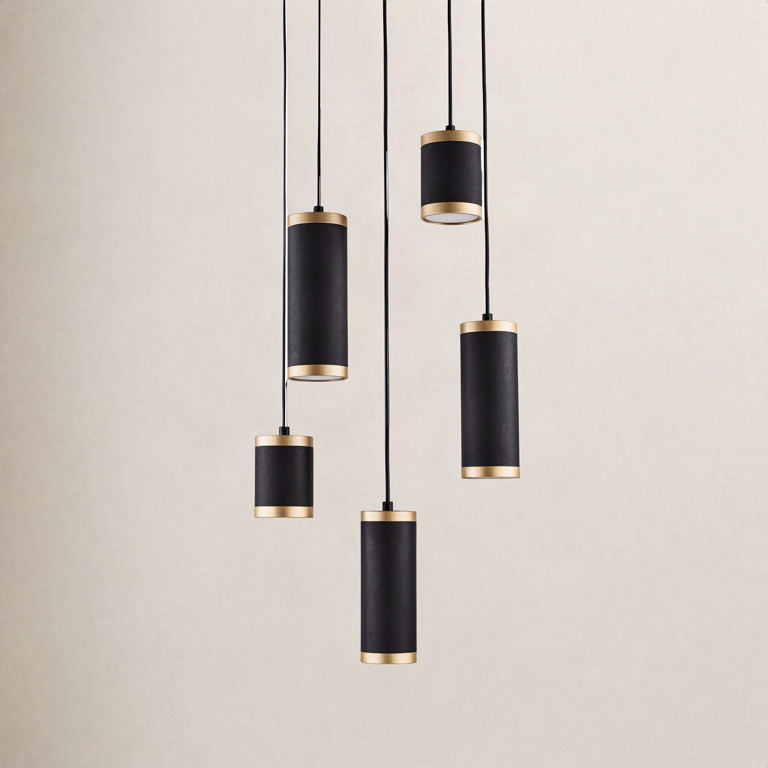 Lynnasia 5 Light Steel Dimmable LED Pendant
