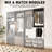 Double Hanging Closet Unit Closet System-116878943-116878941