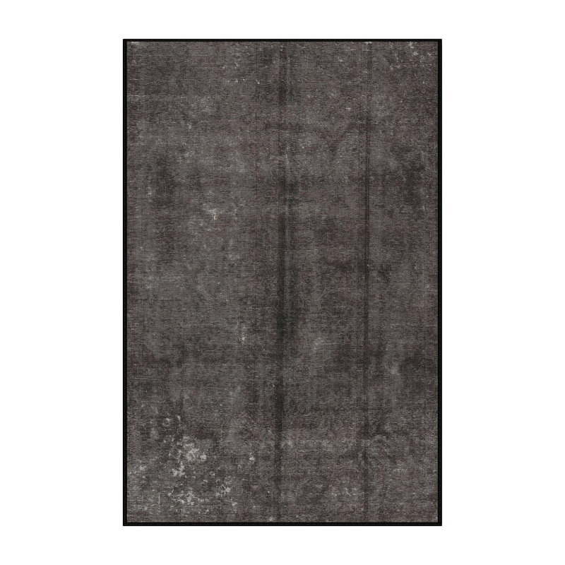 Tapis oriental multicolore tissé à la machine Oriental, Rectangle 6 pi x 9 pi