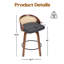 Tabourets de bar Mid-Century modernes, ensemble de 2-1251440843