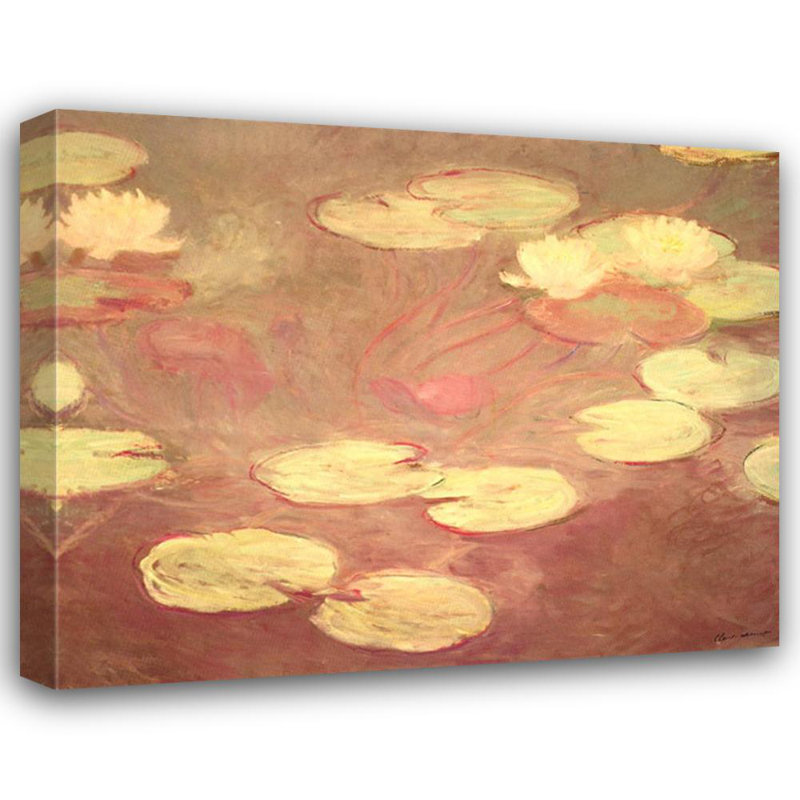 Nymphéas (Le ninfee rosa), H 19 po x l 24 po