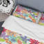 Fleurs multicolores - ensemble de housse de couette floral - microfibre de polyester-608824174