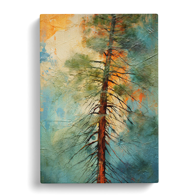 Pine Tree Abstract No.3 - Wrapped Canvas, 76cm H x 50cm W x 3cm D