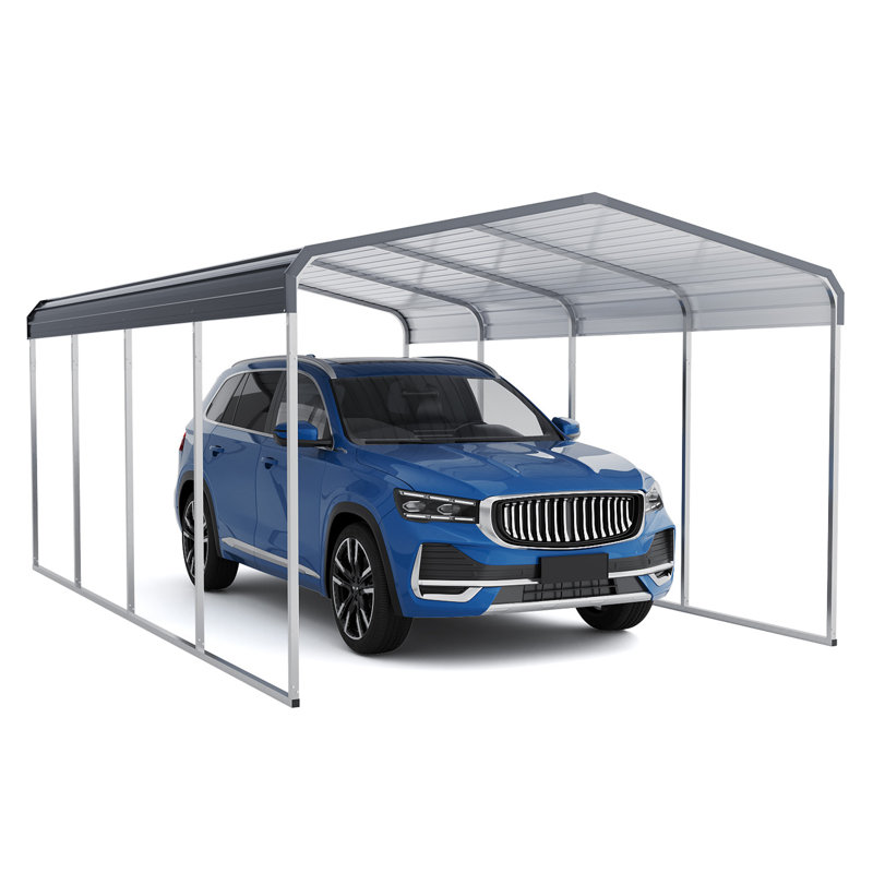 12 ft. × 20 ft. Heavy-Duty Steel Carport with Galvanized Roof