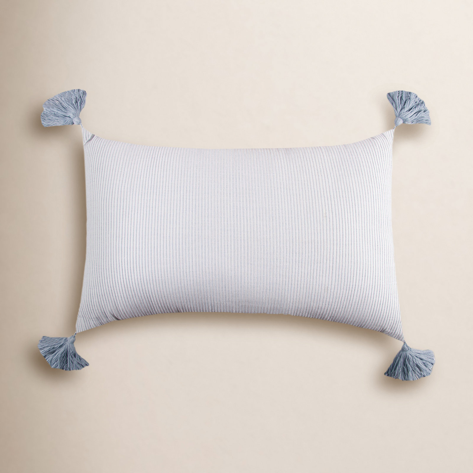 Fairlee 22" x 14" Cotton Throw Pillow, Blue