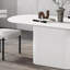 Table et chaise ovales simples et pratiques-105844005