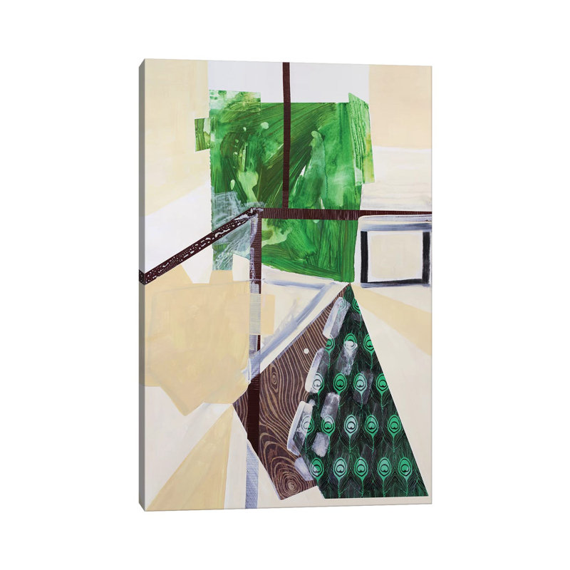 Trail Map 1 Piece Painting on Canvas, 30.48 cm H x 45.72 cm W, Wrapped Canvas