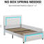 Structure de lit plateforme tapissier Alber avec lumières DEL et capitonnage à losange-885202286-885202282