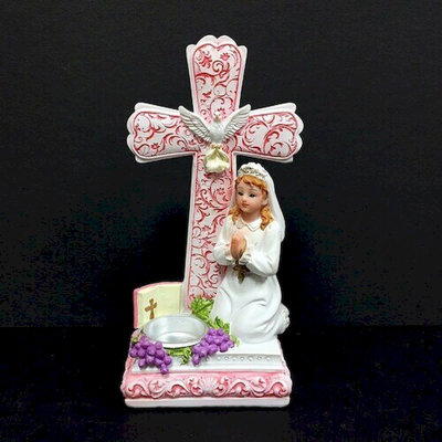Figurine Hud priant avec croix