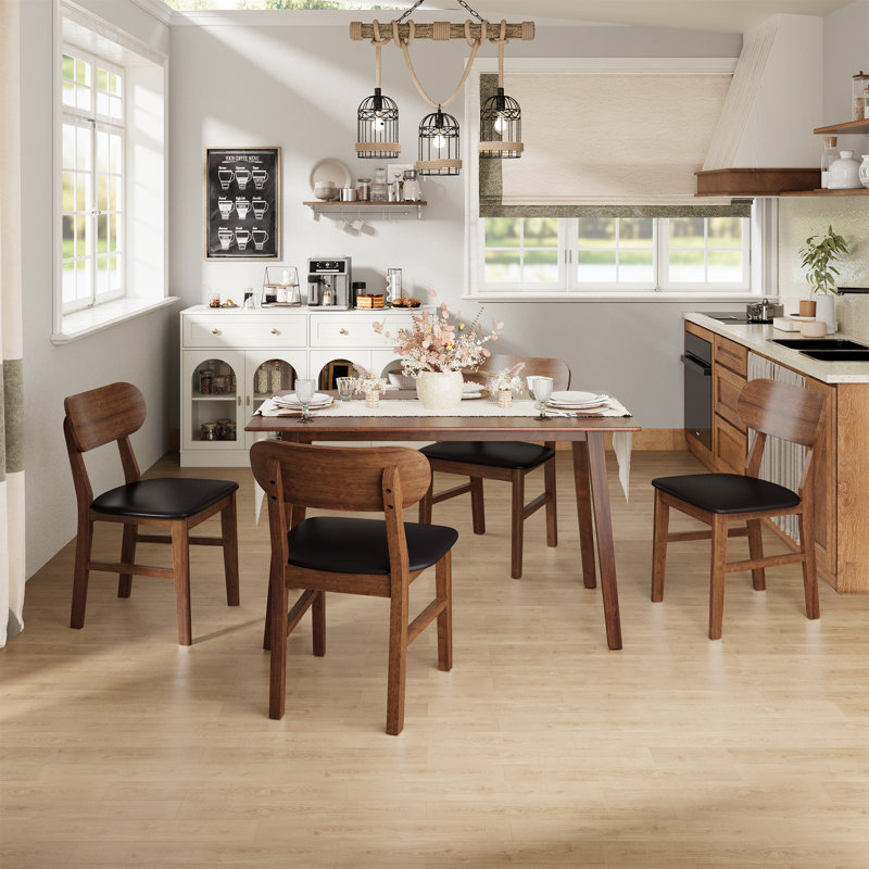 Rea 5- Piece Dining Set, Brown