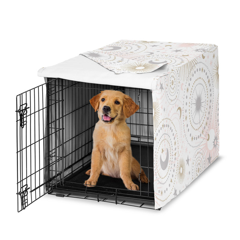 Celestial Pink Dog Crate Kennel Cover 36in. by Sweet Jojo Designs