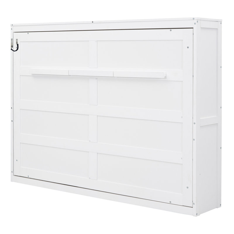 Grand lit escamotable mural, Blanc, Grand