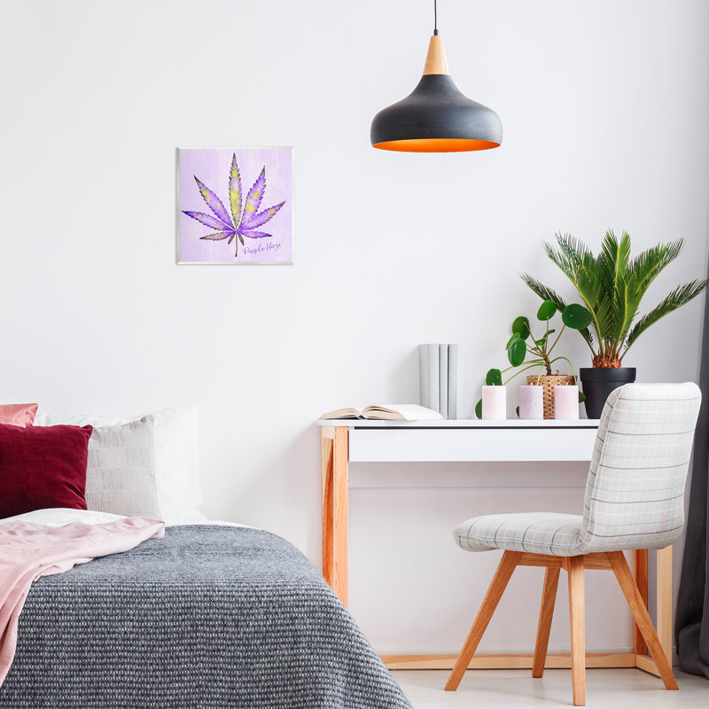 «Mauve Haze Plant Leaf», art mural par LIH