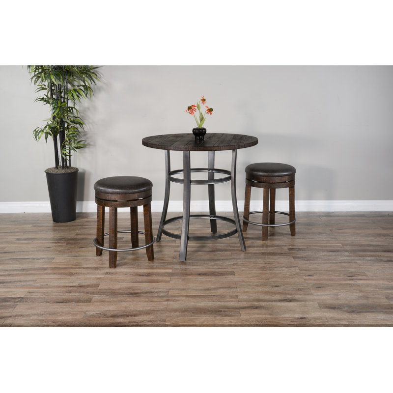 Sunny Designs Counter Height Dining Set, 3 Pieces: Table, 2 Chairs