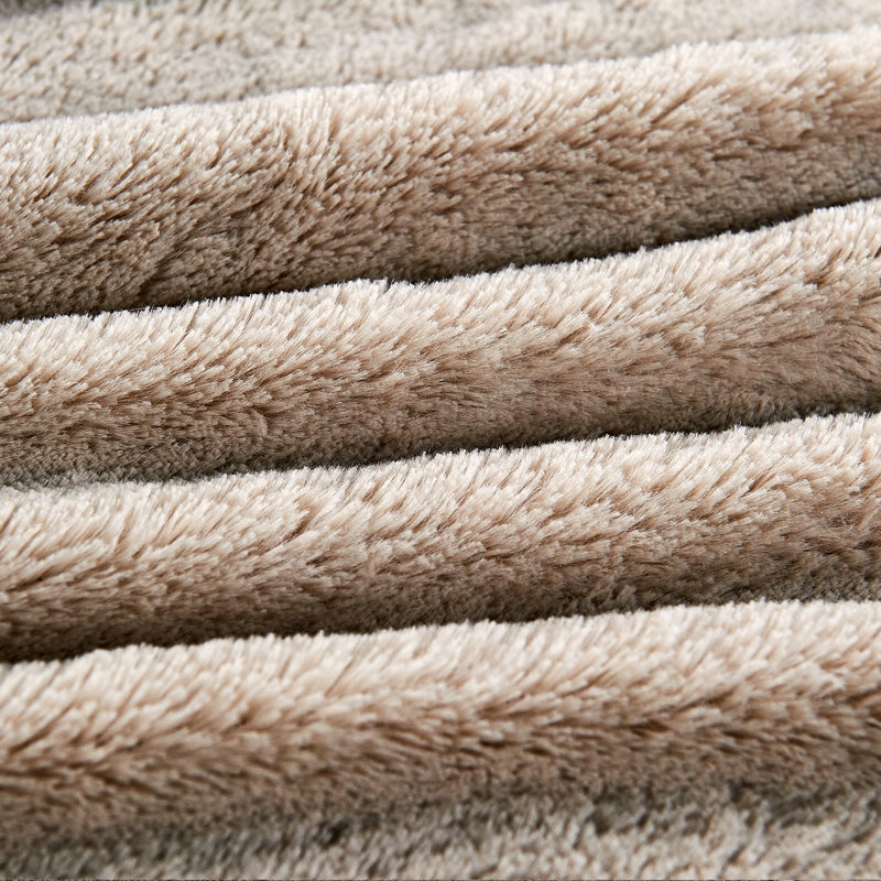 Knitted Blanket, Taupe