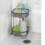 iDesign Forma Wire Corner Shower Caddy 2-Tier Bath Shelf Baskets 9.5" x 9.5" x 15.25", Satin-29256181