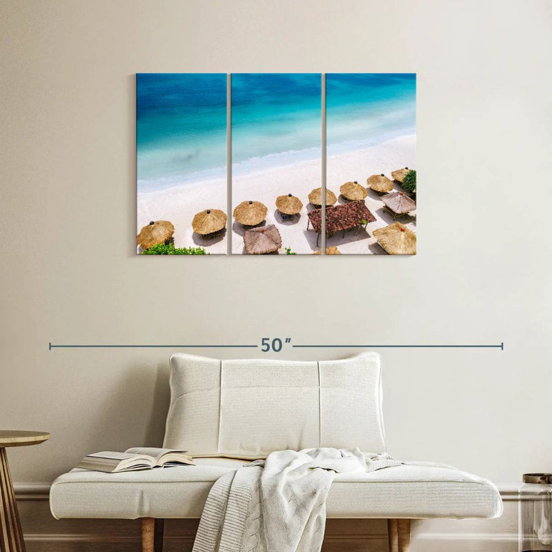 Gillard Straw Beach Huts, 24" H x 38" W