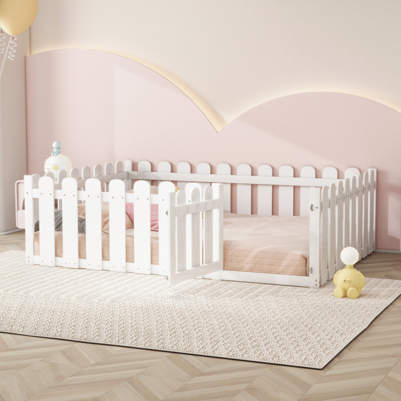 Jutta Solid Wood Bed, 140 x 200cm, White