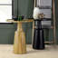 Table en bois de manguier 27 lb, teint noir, 20 x 20 x 24, teinture décorative rustique, 20 po de largeur x 24 po de hauteur-1108340429