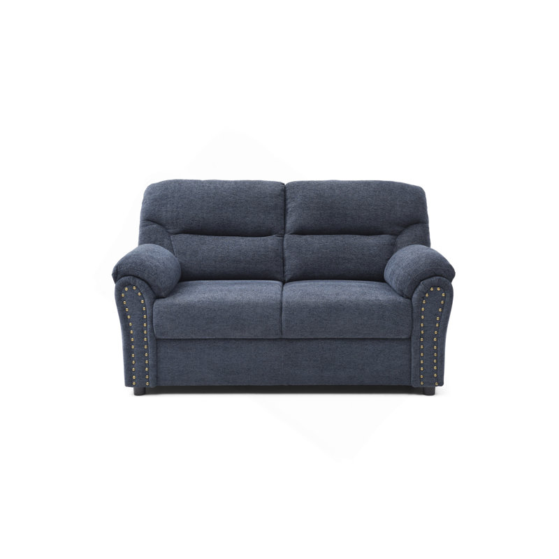 Causeuse Hamilton - bleu, Bleu, Brun
