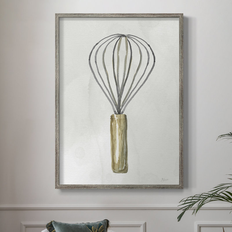 Kitchen Necessity II Framed Print - Solid Wood, 21" H x 17" W