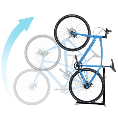 Support à vélo autoportant portable et stationnaire peu encombrant