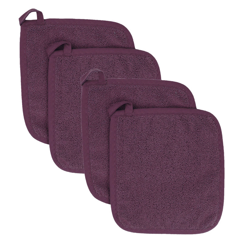 RITZ Cotton Potholder Set, Beet