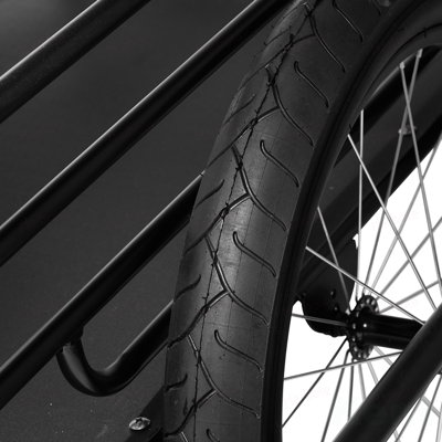 Remorque de chargement de vélo, capacité de charge de 275 lb, chariot de chariot à vélo robuste, rangement compact pliable et attache rapide avec attelage universel, roues de 20 po, convient à la plupart des roues de vélo, cadre en acier au carbone